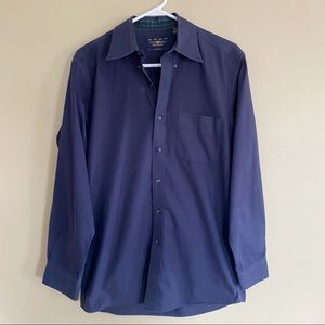 Club Room navy blue button down shirt 32/33 14.5